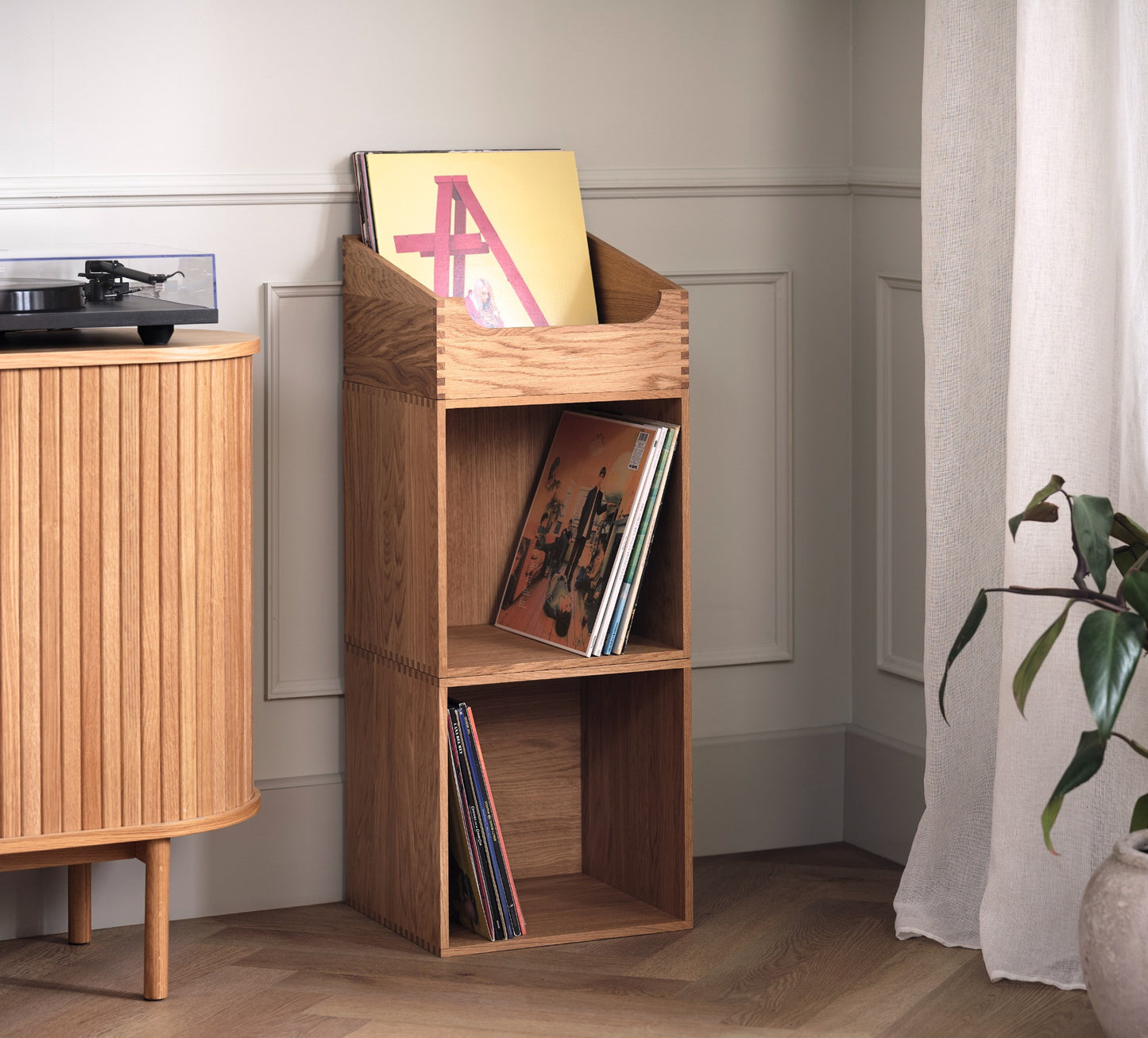 Made For Vinyl In a Crate (Oak)